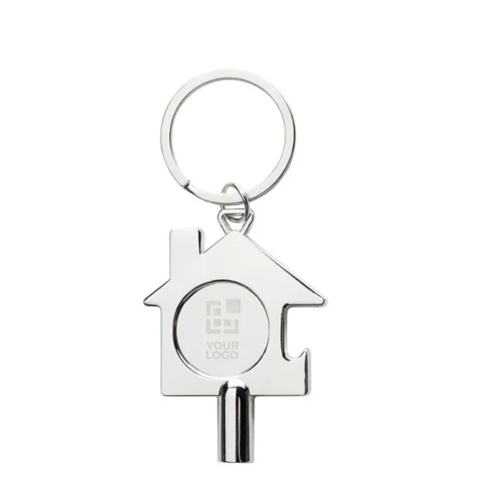 Gift Campaign Portachiavi con chiave di sfiato gettone e apribottiglie in zinco RCS> Portachiavi In Metallo