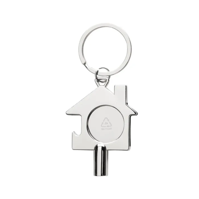Gift Campaign Portachiavi con chiave di sfiato gettone e apribottiglie in zinco RCS> Portachiavi In Metallo