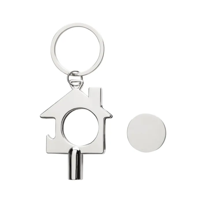 Gift Campaign Portachiavi con chiave di sfiato gettone e apribottiglie in zinco RCS> Portachiavi In Metallo