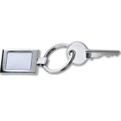 Gift Campaign Portachiavi con logo elegante in zinco in confezione singola Chrome></noscript> Portachiavi In Metallo