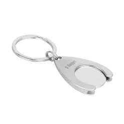 Gift Campaign Portachiavi con logo in metallo con gettone carrello spesa Cartcoin></noscript> Portachiavi In Metallo