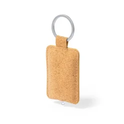 Gift Campaign Portachiavi con logo in sughero con luce LED pila inclusa Torcia Cork> Portachiavi In Legno
