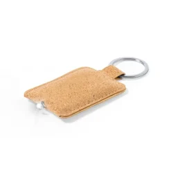 Gift Campaign Portachiavi con logo in sughero con luce LED pila inclusa Torcia Cork> Portachiavi In Legno
