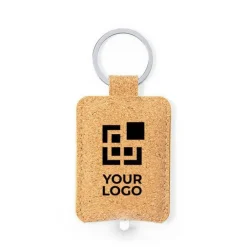 Gift Campaign Portachiavi con logo in sughero con luce LED pila inclusa Torcia Cork></noscript> Portachiavi In Legno