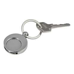 Gift Campaign Portachiavi con logo rotondo in metallo con gettone carrello KeyCoin><noscript><img width=