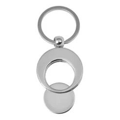 Gift Campaign Portachiavi con logo rotondo in metallo con gettone carrello KeyCoin><noscript><img width=