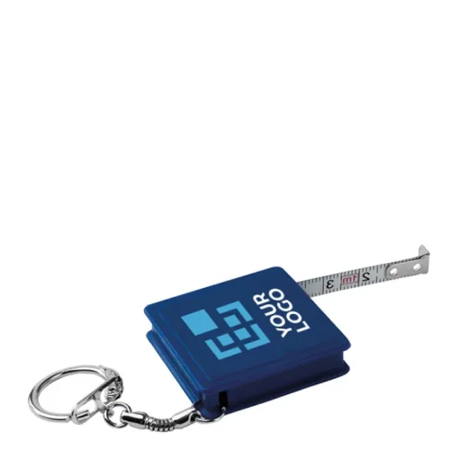 Gift Campaign Portachiavi con metro personalizzato avvolgibile SquareMeter 1M> Metri