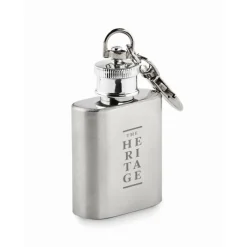 Gift Campaign Portachiavi da incidere in acciaio inox con una fiaschetta da 28ml></noscript> Portachiavi In Metallo