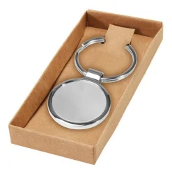 Gift Campaign Portachiavi da personalizzare rotondo in metallo lucente Geometric Circle> Portachiavi In Metallo