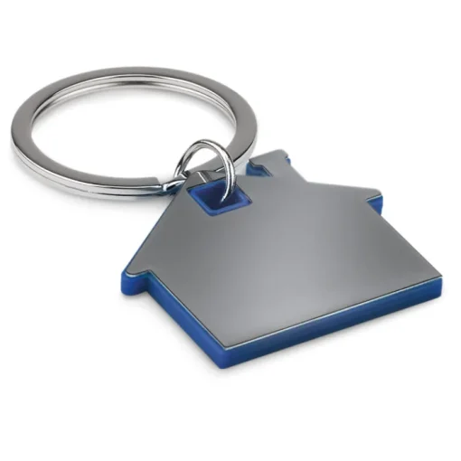 Gift Campaign Portachiavi di metallo personalizzati bicolore a forma di casa Home> Portachiavi In Metallo