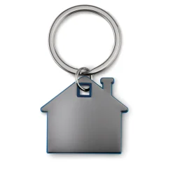 Gift Campaign Portachiavi di metallo personalizzati bicolore a forma di casa Home></noscript> Portachiavi In Metallo