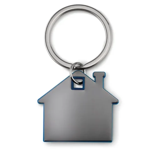 Gift Campaign Portachiavi di metallo personalizzati bicolore a forma di casa Home> Portachiavi In Metallo