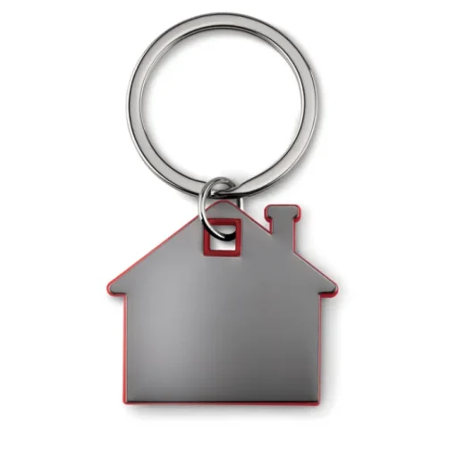 Gift Campaign Portachiavi di metallo personalizzati bicolore a forma di casa Home> Portachiavi In Metallo