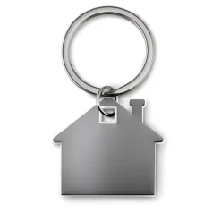 Gift Campaign Portachiavi di metallo personalizzati bicolore a forma di casa Home></noscript> Portachiavi In Metallo