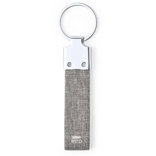 Gift Campaign Portachiavi elegante in metallo e RPET in 3 colorazioni Mix rPET> Portachiavi In Metallo