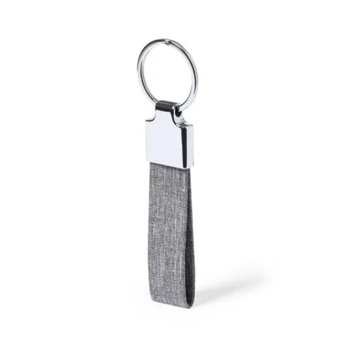 Gift Campaign Portachiavi elegante in metallo e RPET in 3 colorazioni Mix rPET> Portachiavi In Metallo