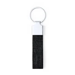 Gift Campaign Portachiavi elegante in metallo e RPET in 3 colorazioni Mix rPET></noscript> Portachiavi In Metallo