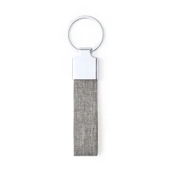 Gift Campaign Portachiavi elegante in metallo e RPET in 3 colorazioni Mix rPET></noscript> Portachiavi In Metallo