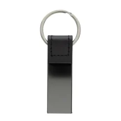 Gift Campaign Portachiavi elegante in lega di zinco e PU riciclati RCS> Portachiavi In Metallo