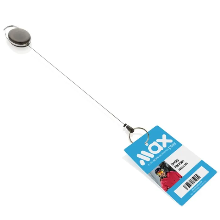 Gift Campaign Portachiavi estensibile in ABS e zinco riciclati RCS con moschettone> Portachiavi In Metallo