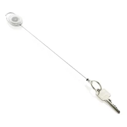 Gift Campaign Portachiavi estensibile in ABS e zinco riciclati RCS con moschettone><noscript><img width=