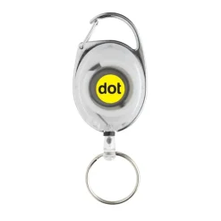 Gift Campaign Portachiavi estensibile in ABS e zinco riciclati RCS con moschettone><noscript><img width=