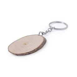 Gift Campaign Portachiavi forma ovale in legno di faggio Nature Oval> Portachiavi In Legno