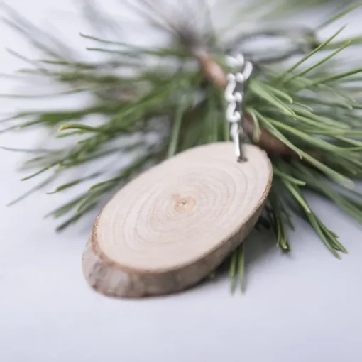Gift Campaign Portachiavi forma ovale in legno di faggio Nature Oval> Portachiavi In Legno