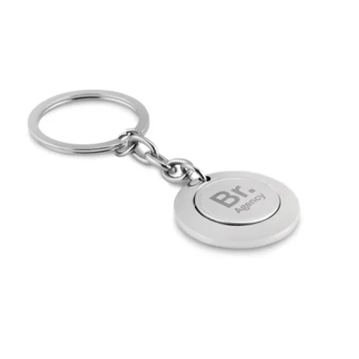 Gift Campaign Portachiavi in acciaio personalizzati con gettone carrello MetalCoin> Portachiavi In Metallo