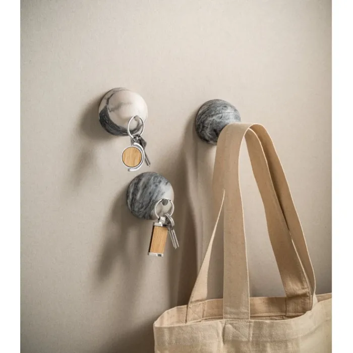 Gift Campaign Portachiavi in bambù a forma rettangolare con involucro in metallo> Portachiavi In Legno