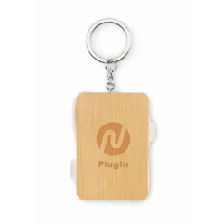 Gift Campaign Portachiavi in bambù con cavetto di ricarica retrattile e 4 connettori></noscript> Portachiavi In Legno