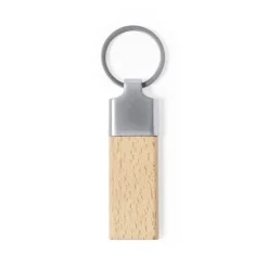 Gift Campaign Portachiavi in legno con placca in metallo per incisione Duo Wood> Portachiavi In Legno