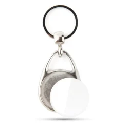 Gift Campaign Portachiavi in metallo a forma di goccia con inserto di carta Ø33mm> Portachiavi In Metallo