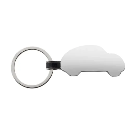Gift Campaign Portachiavi in metallo con incisione a forma di auto in lega di zinco riciclato> Portachiavi In Metallo