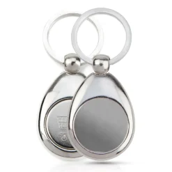 Gift Campaign Portachiavi in metallo con gettone per il carrello personalizzabile> Portachiavi In Metallo