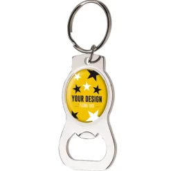 Gift Campaign Portachiavi in metallo con funzione apribottiglie da personalizzare> Portachiavi In Metallo