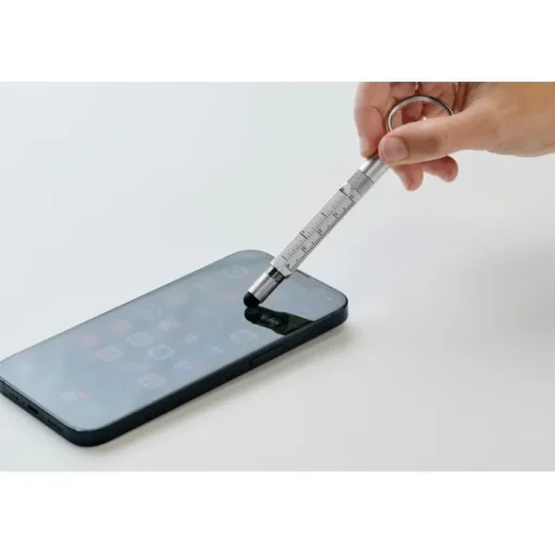 Gift Campaign Portachiavi multifunzione con penna touch inchiostro nero e cacciavite> Altri Attrezzi|Portachiavi In Metallo