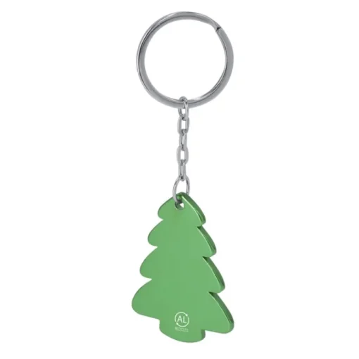 Gift Campaign Portachiavi natalizio in alluminio riciclato a forma di abete> Gadget Natalizi