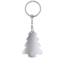Gift Campaign Portachiavi natalizio in alluminio riciclato a forma di abete></noscript> Gadget Natalizi