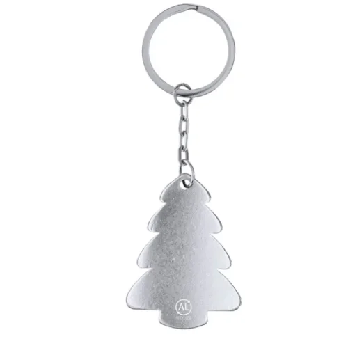 Gift Campaign Portachiavi natalizio in alluminio riciclato a forma di abete> Gadget Natalizi