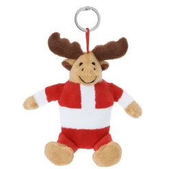 Gift Campaign Portachiavi natalizio in peluche a forma di renna personalizzabile> Gadget Natalizi