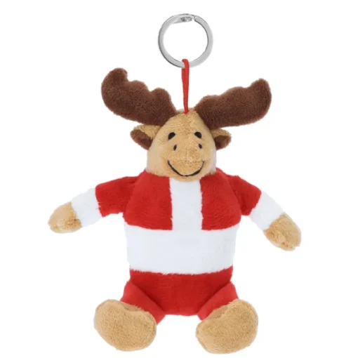 Gift Campaign Portachiavi natalizio in peluche a forma di renna personalizzabile> Gadget Natalizi