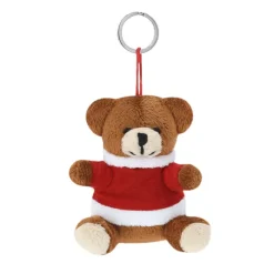 Gift Campaign Portachiavi natalizio in peluche a forma di orsetto personalizzabile> Gadget Natalizi