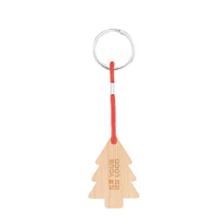Gift Campaign Portachiavi natalizio in bambù a forma di albero di Natale> Gadget Natalizi