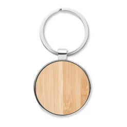 Gift Campaign Portachiavi naturali rotondi con anello Bamboo Round></noscript> Portachiavi In Legno