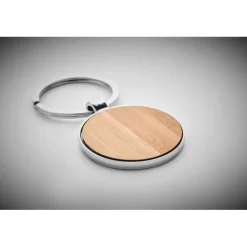 Gift Campaign Portachiavi naturali rotondi con anello Bamboo Round></noscript> Portachiavi In Legno