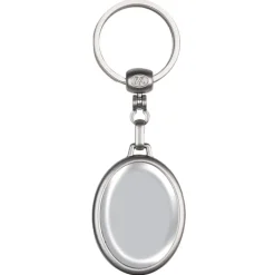 Gift Campaign Portachiavi ovale in metallo personalizzabile in doming su i 2 lati></noscript> Portachiavi In Metallo