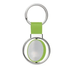 Gift Campaign Portachiavi personalizzato rotondo più colorazioni con anello Spinning></noscript> Portachiavi In Metallo