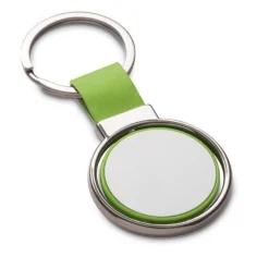 Gift Campaign Portachiavi personalizzato rotondo più colorazioni con anello Spinning></noscript> Portachiavi In Metallo