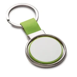 Gift Campaign Portachiavi personalizzato rotondo più colorazioni con anello Spinning></noscript> Portachiavi In Metallo